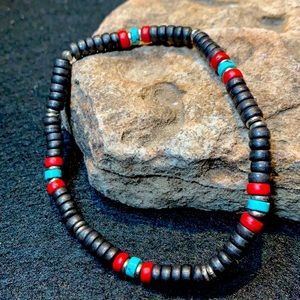 Men’s stretch beaded bracelet